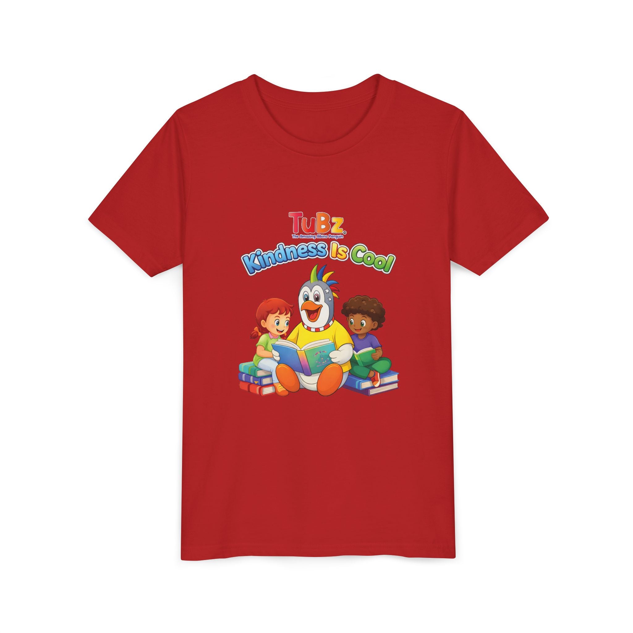 TuBz™ "Kindness Is Cool" Kids T-Shirt - Positive Message Graphic Tee | Smile Universe TuBz4Kidz