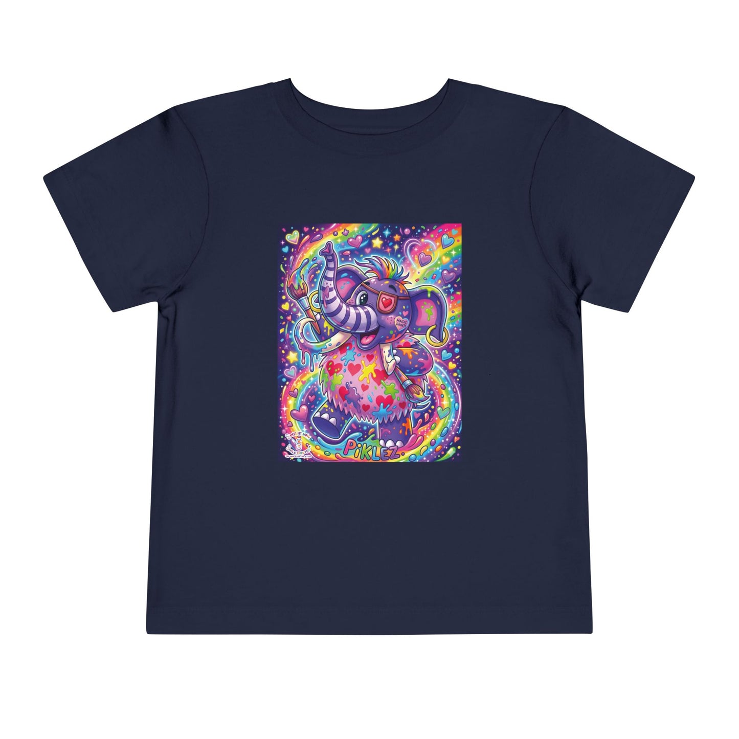 Piklez™ Toddler Short Sleeve Tee – "Magic Paint!" Graphic Shirt | Smile Universe Collection