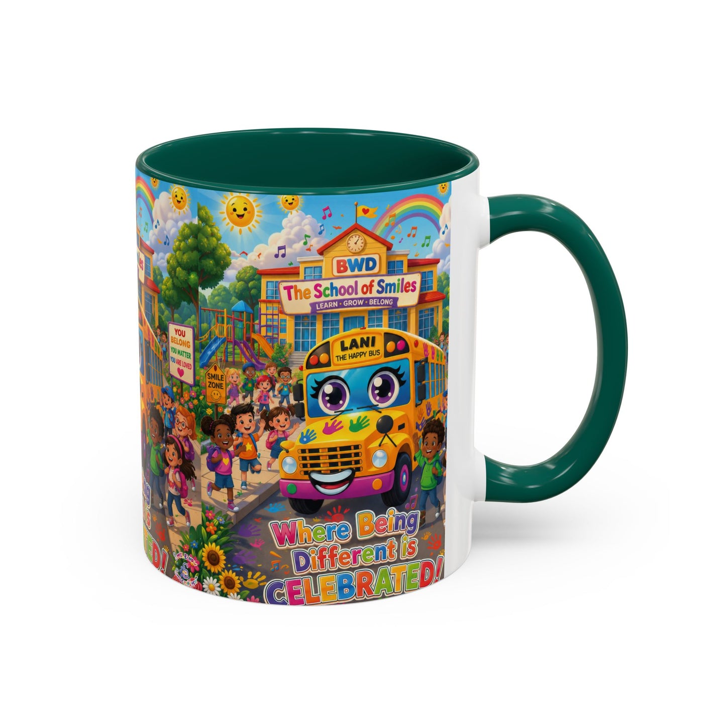 Lani™ Colorful Mug (11oz & 15oz) – "Where Being Different is CELEBRATED!" Graphic