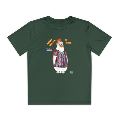 TuBz™ "Being Smart Iz Kool" Youth Competitor T- Shirt - Character Dress-Up Graphic Tee