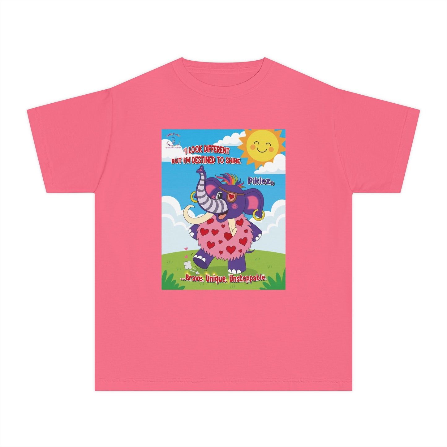 Piklez™ Youth Tee – “Destined to Shine” Graphic T-Shirt | Smile Universe Collection