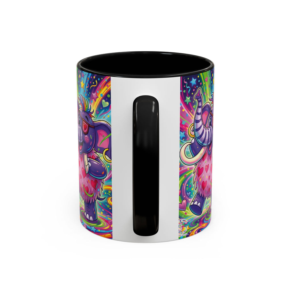Piklez™ 11oz, 15oz Accent Coffee Mug – "Born to Celebrate!" Graphic | Smile Universe Collection