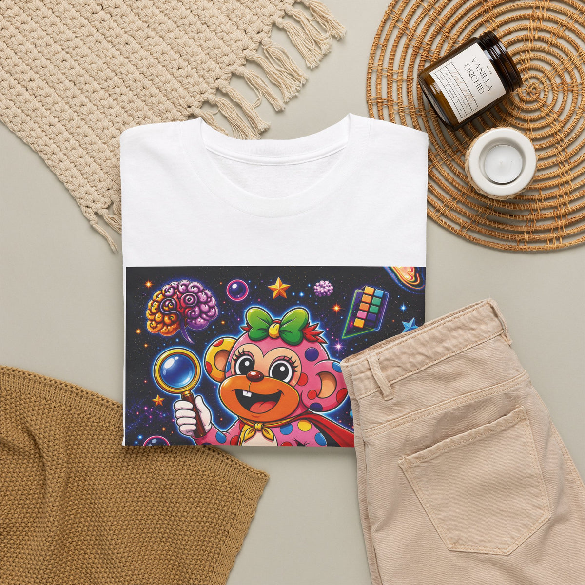 Panz™ Unisex Heavy Cotton™ Tee – "My Mind is Full of Magic" Graphic | Smile Universe Collection