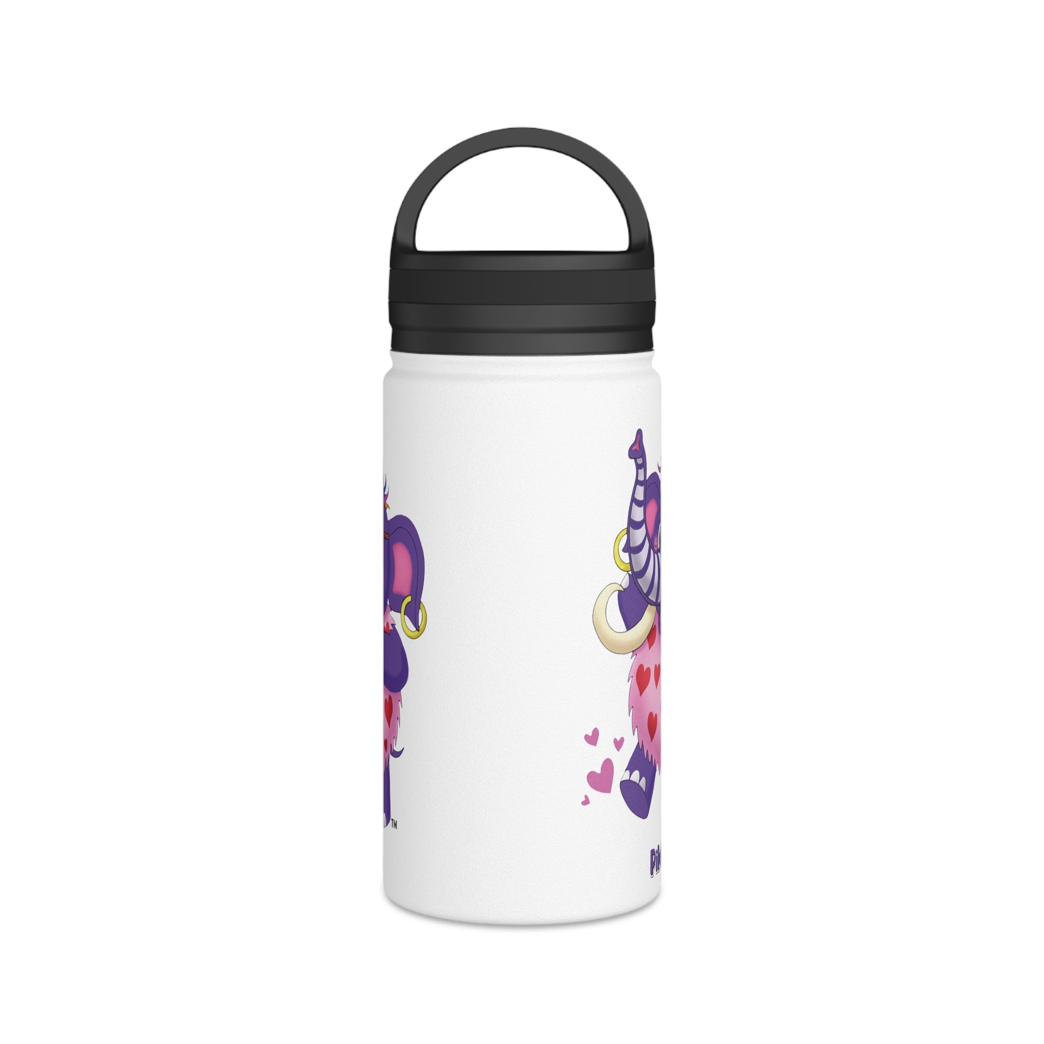 Piklez™ Stainless Steel Water Bottle with Handle Lid – "Full of Love!" Graphic | Smile Universe Collection
