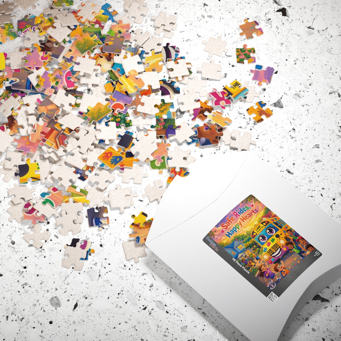 Lani™ Puzzle (110, 252, 520 & 1014-piece) – "Safe Rides, Happy Hearts" Graphic