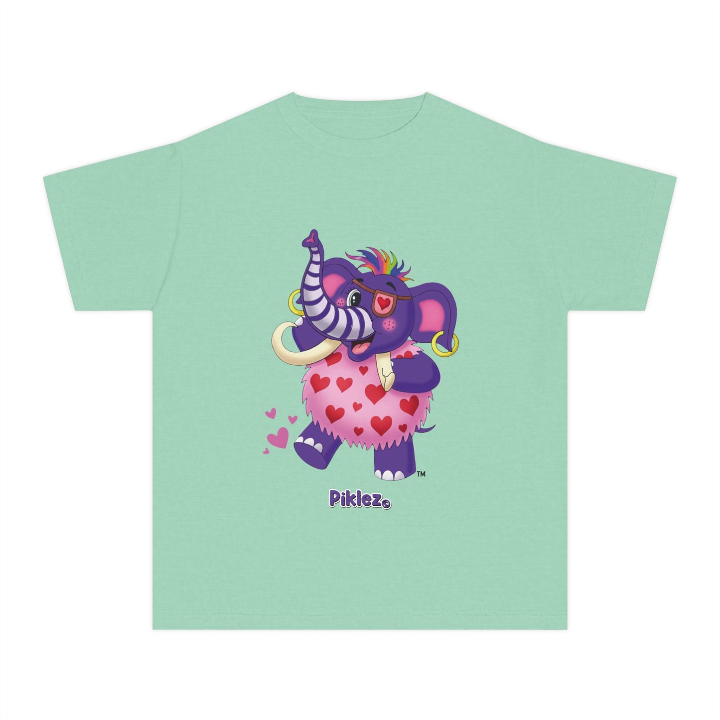 Piklez™ Youth Midweight Tee – "Full of Love!" Graphic Shirt | Smile Universe Collection