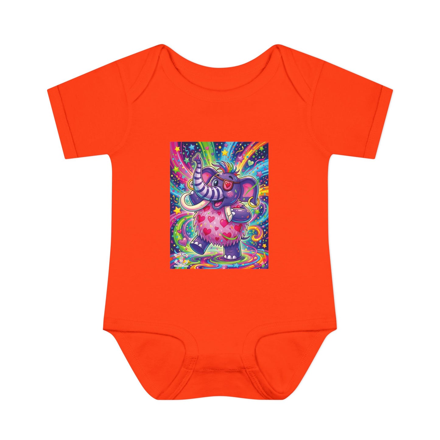 Piklez™ Infant Baby Rib Bodysuit – "Born to Celebrate!" Graphic | Smile Universe Collection