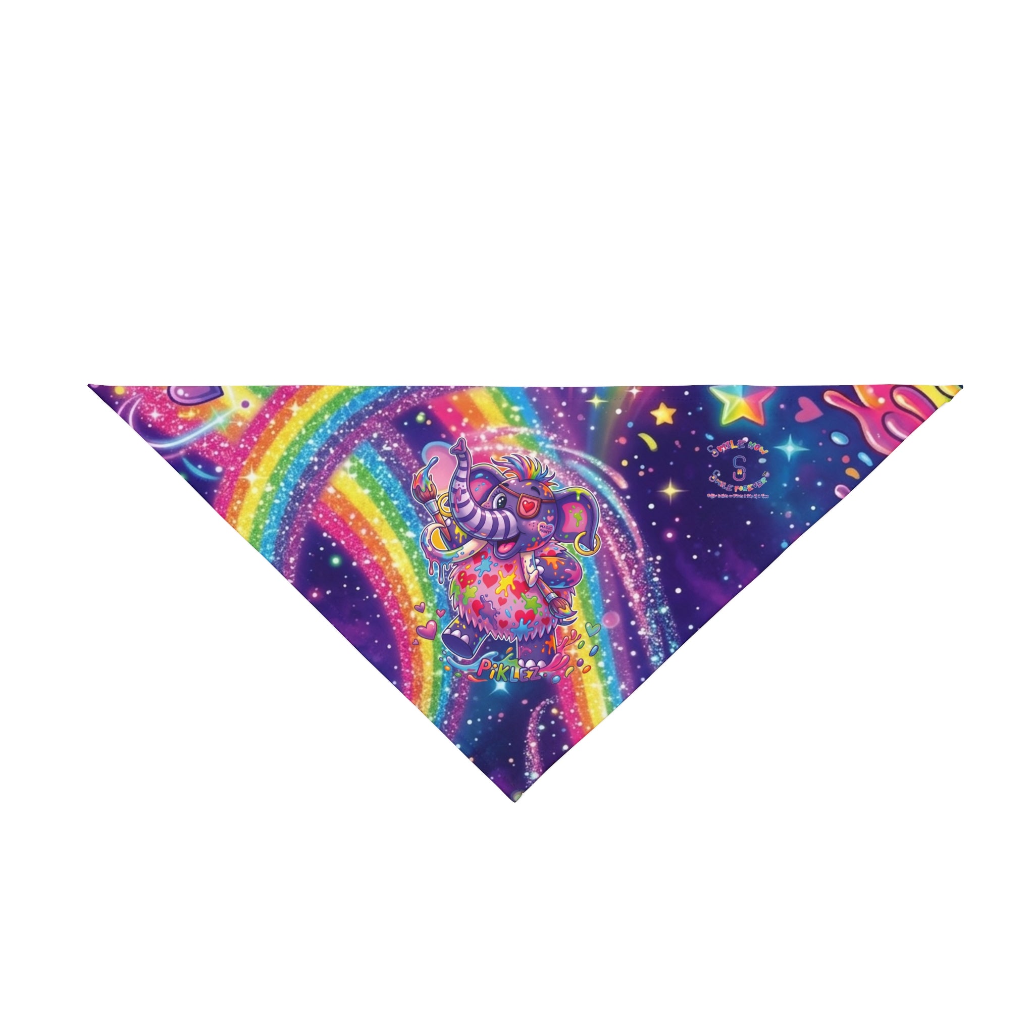 Piklez™ Pet Bandana – "Magic Paint!" Graphic | Smile Universe Collection