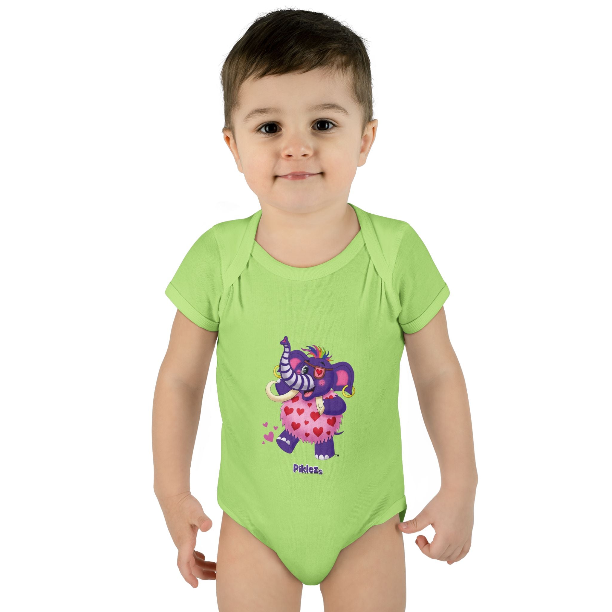 Piklez™ Infant Baby Rib Bodysuit – "Full of Love!" Graphic | Smile Universe Collection