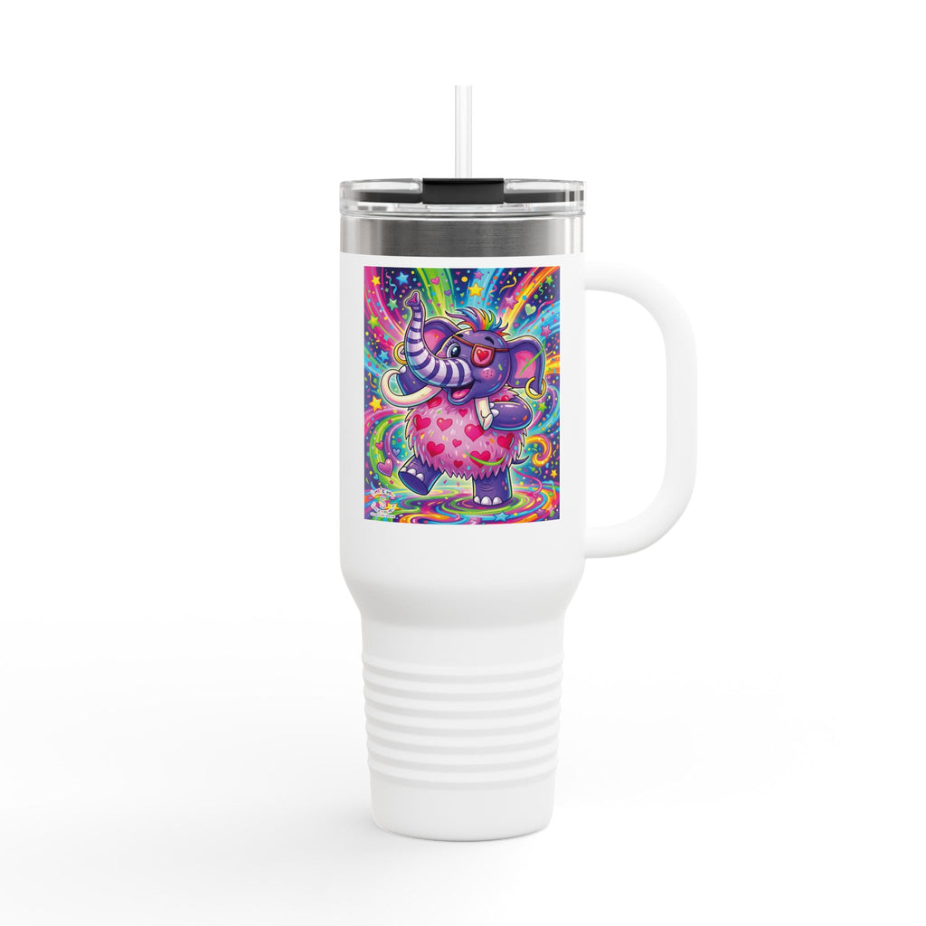 Piklez™ 40oz Insulated Travel Mug – "Born to Celebrate!" Graphic | Smile Universe Collection