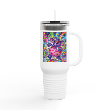 Piklez™ 40oz Insulated Travel Mug – "Born to Celebrate!" Graphic | Smile Universe Collection