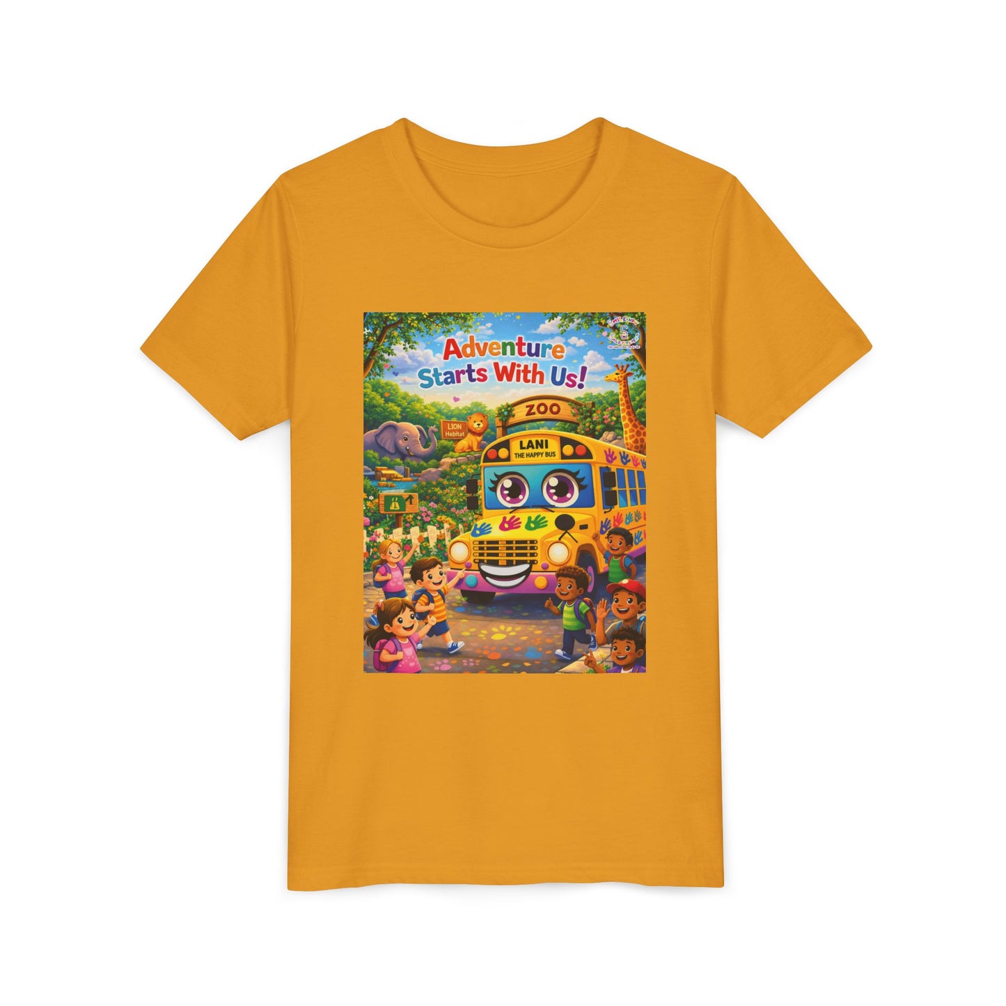 Lani™ Youth Short Sleeve Tee – "Adventure Starts With Us!" Graphic