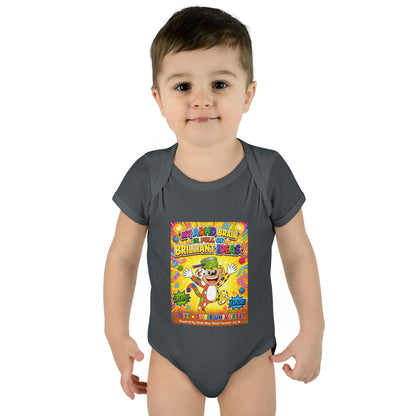 Potz™ Infant Baby Rib Bodysuit – "My ADHD Brain is Full of Brilliant Ideas!" Graphic Onesie | Smile Universe Collection