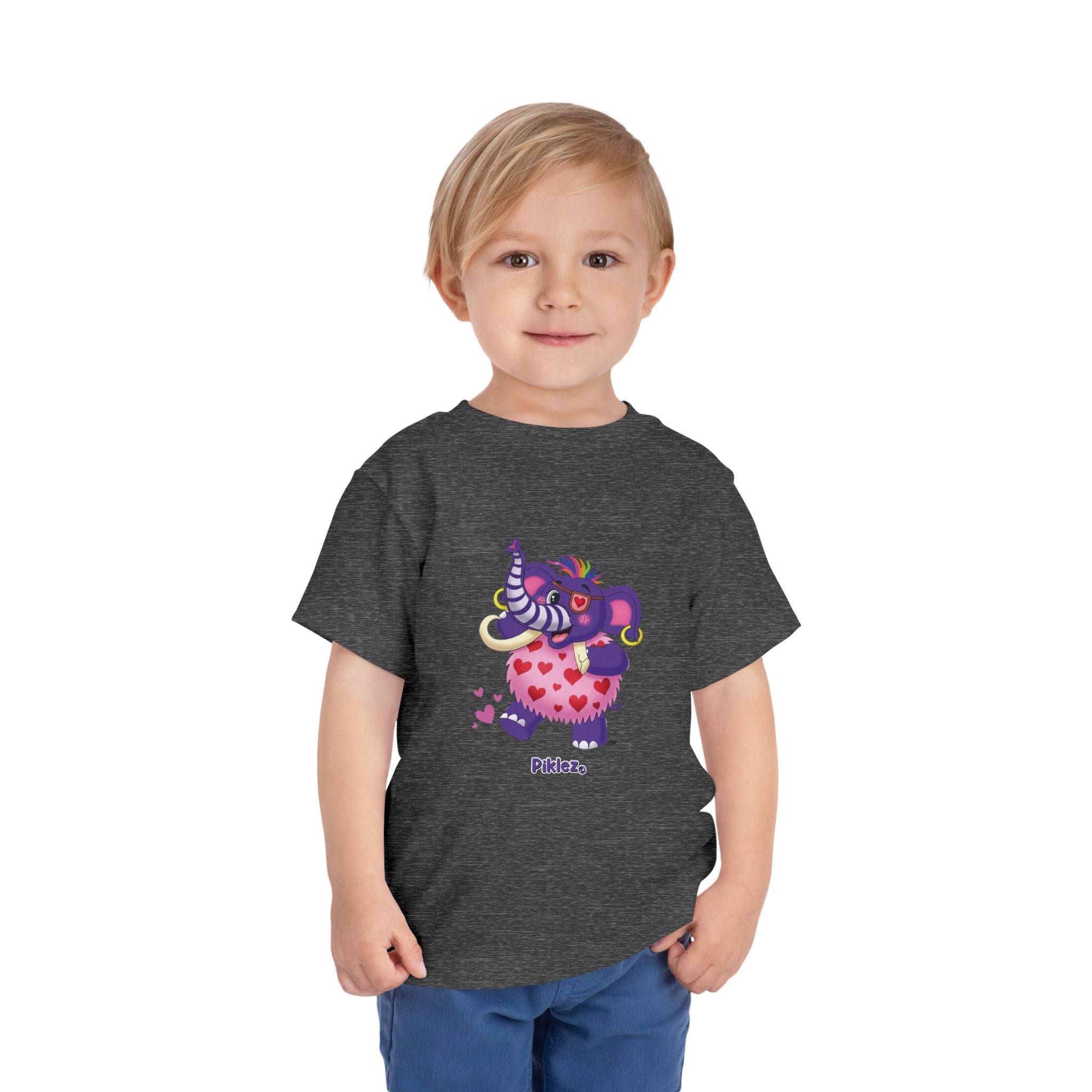 Piklez™ Toddler Short Sleeve Tee – "Full of Love!" Graphic Shirt | Smile Universe Collection