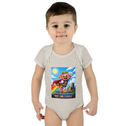 Panz™ Infant Baby Rib Bodysuit – "My Autism is My Superpower" Graphic | Smile Universe Collection