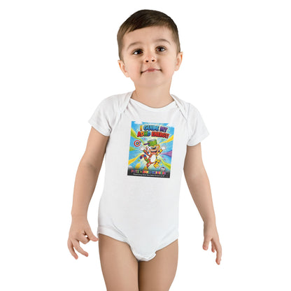 Potz™ Baby Short Sleeve Onesie® – "I Guide My ADHD Energy!" Graphic Bodysuit | Smile Universe Collection