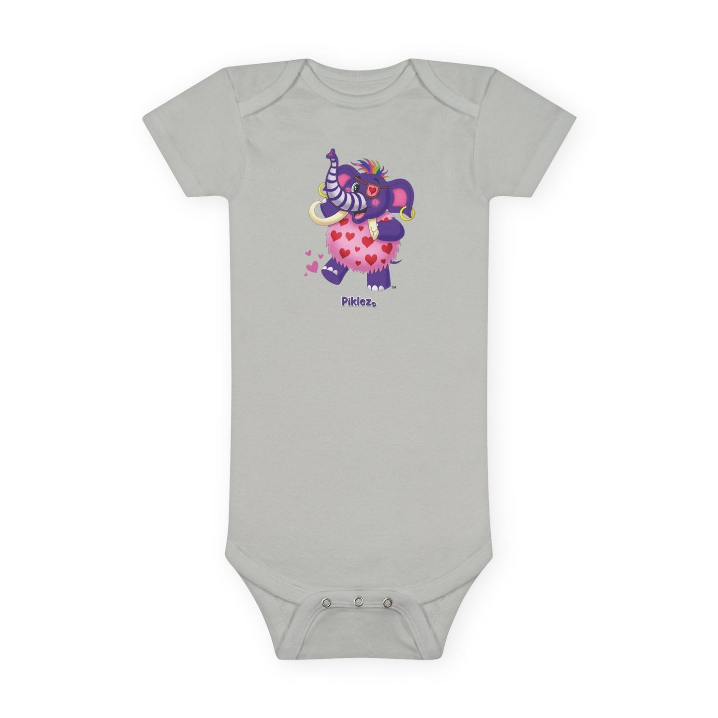 Piklez™ Baby Short Sleeve Onesie® – "Full of Love!" Graphic | Smile Universe Collection