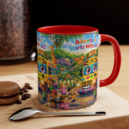 Lani™ Accent Mug – "Adventure Starts With Us!" Graphic