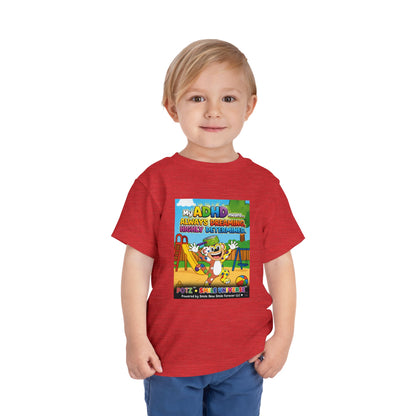 Potz™ Toddler Short Sleeve Tee – "My ADHD Means Always Dreaming, Highly Determined" Graphic Tee | Smile Universe Collection