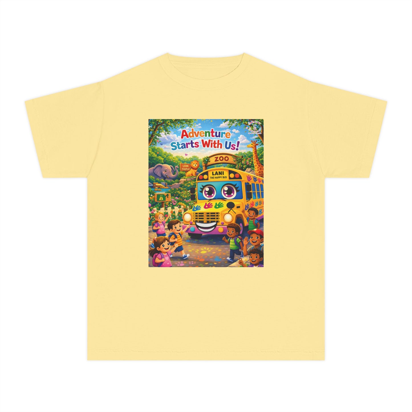 Lani™ Youth Midweight Tee – "Adventure Starts With Us!" Graphic