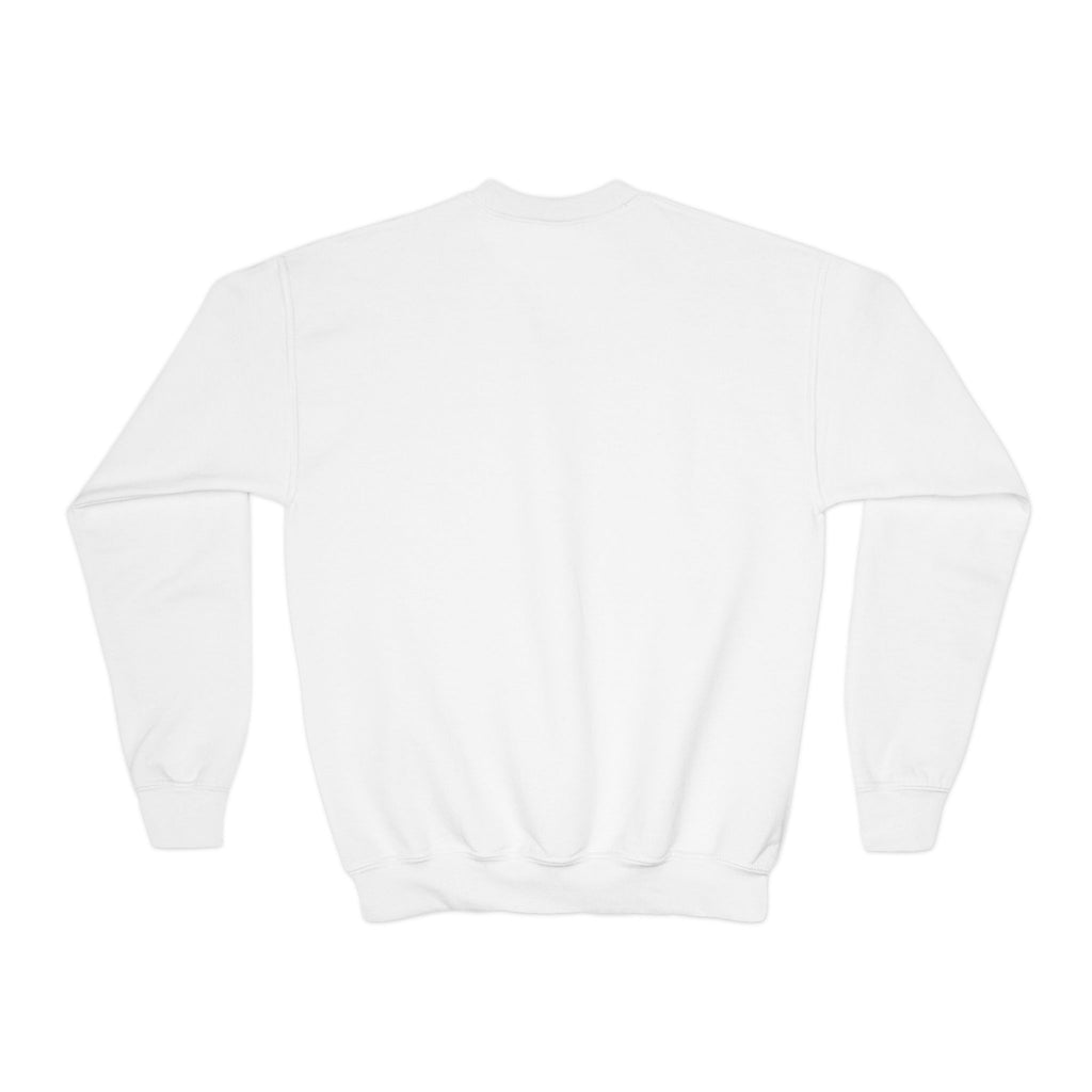 TuBz™ "Being Smart Iz Kool" Youth Crewneck Sweatshirt – Character Dress-Up Graphic Sweatshirt | Smile Universe TuBz4Kidz Collection