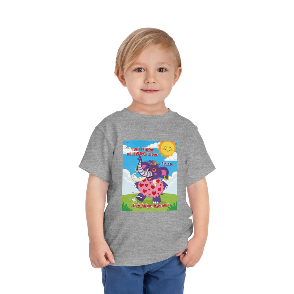 Piklez™ Toddler Tee – “Destined to Shine” Graphic Shirt | Smile Universe Collection