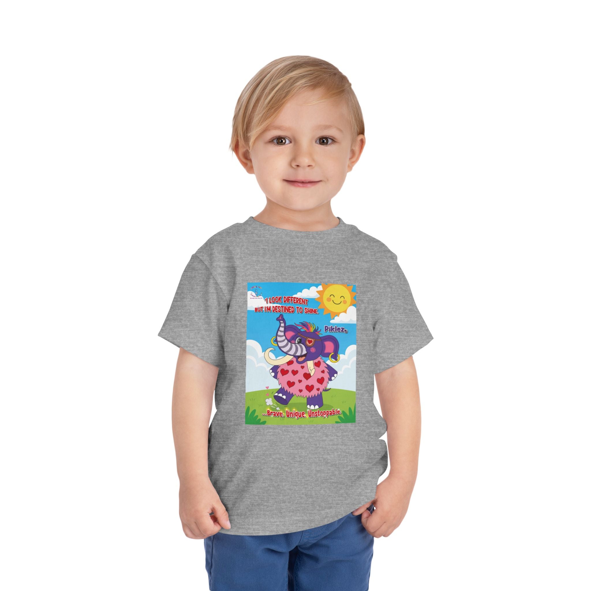 Piklez™ Toddler Tee – “Destined to Shine” Graphic Shirt | Smile Universe Collection
