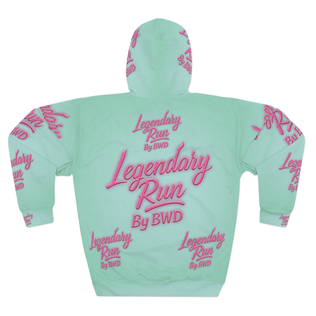 Legendary Run All-Over Print Hoodie — Pullover
