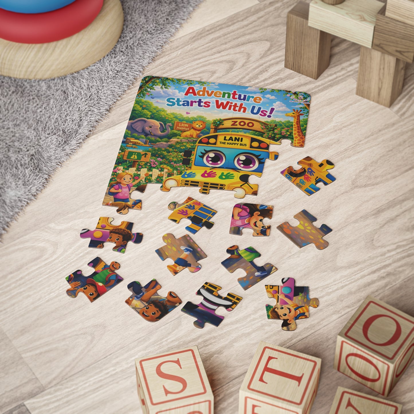 Lani™ Kids' Puzzle, 30-Piece – "Adventure Starts With Us!" Graphic