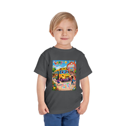 Lani™ Toddler Short Sleeve Tee – "Let's Sing Happiness Together!" Graphic