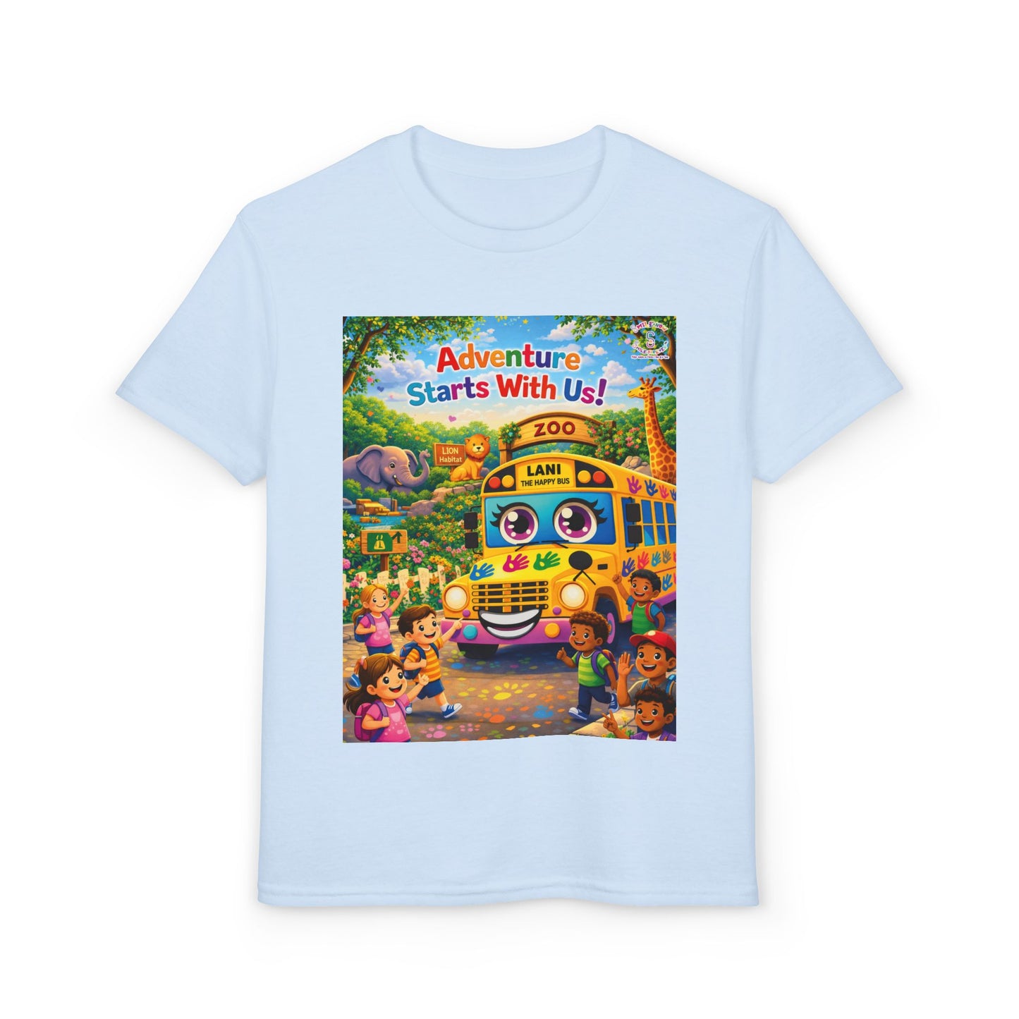 Lani™ Youth DryBlend® T-Shirt – "Adventure Starts With Us!" Graphic