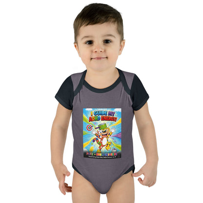 Potz™ Infant Baby Rib Bodysuit – "I Guide My ADHD Energy!" Graphic Onesie | Smile Universe Collection