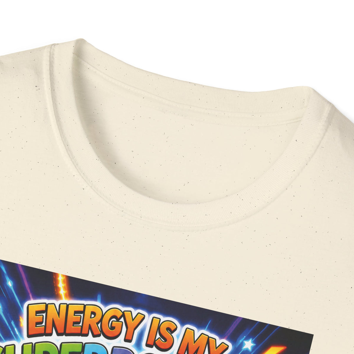 Potz™ Unisex Softstyle T-Shirt – "Energy is My Superpower!" Graphic Tee | Smile Universe Collection