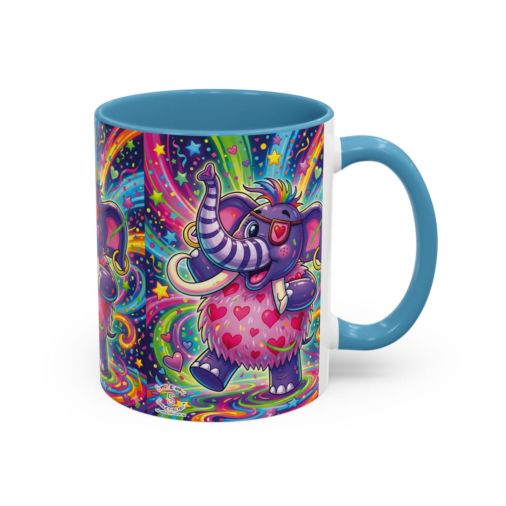 Piklez™ 11oz, 15oz Accent Coffee Mug – "Born to Celebrate!" Graphic | Smile Universe Collection