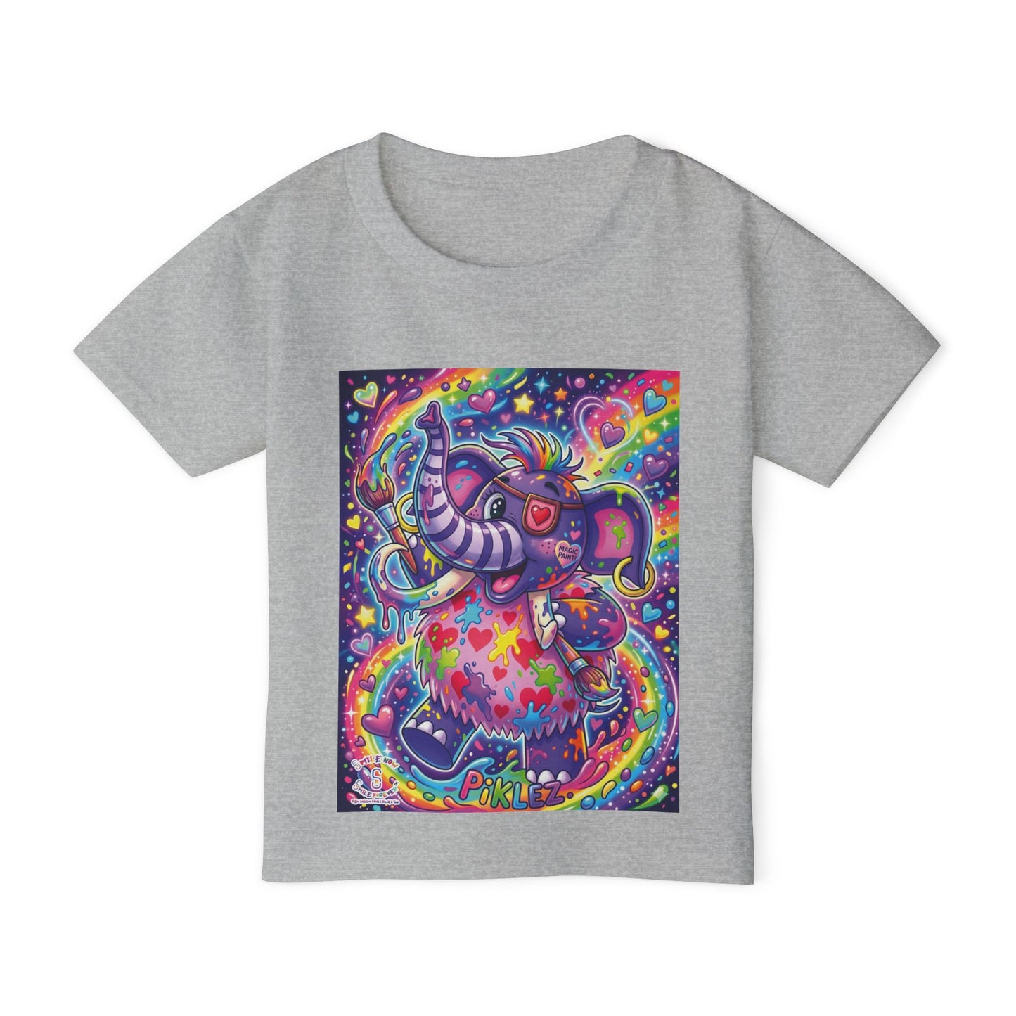 Piklez™ Kids Softstyle Tee – "Magic Paint!" Graphic Shirt | Smile Universe Collection