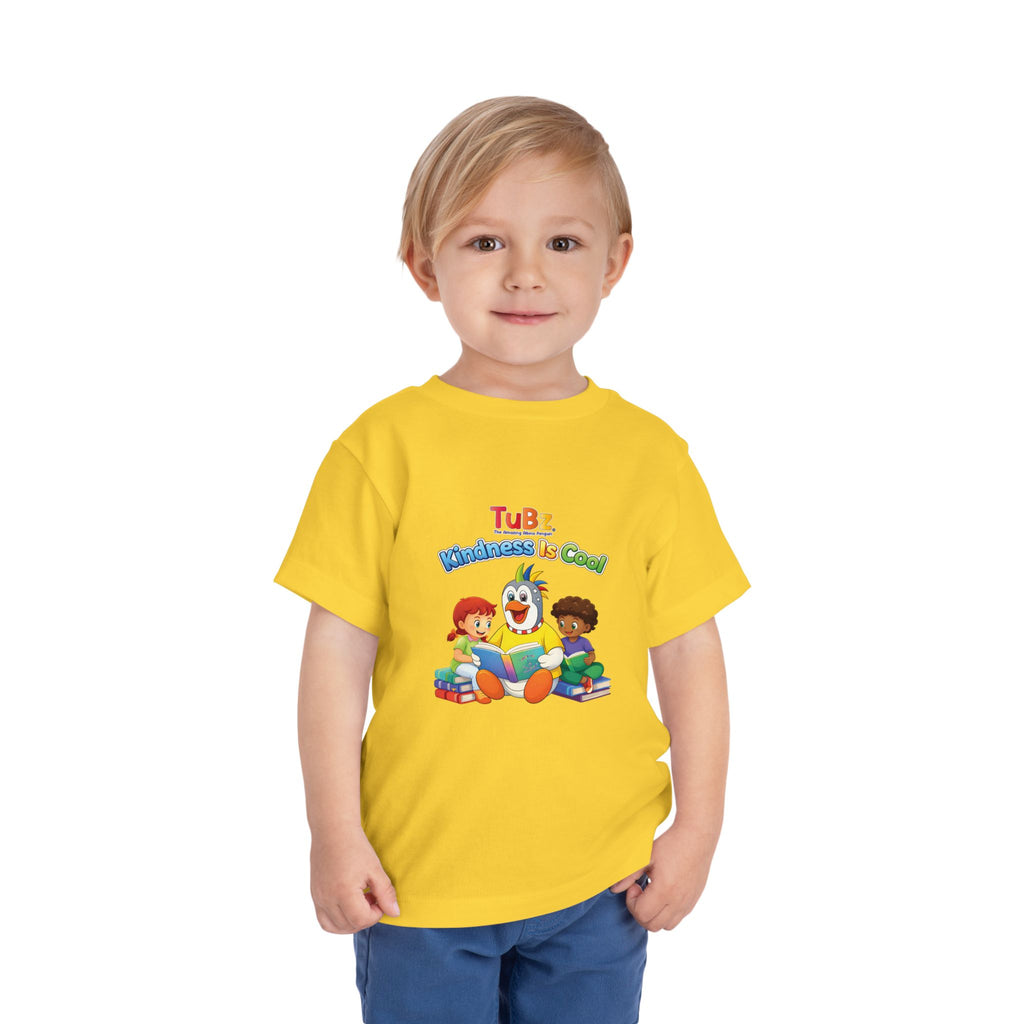 TuBz™ "Kindness Is Cool" Kids T-Shirt - Positive Message Graphic Tee | Smile Universe TuBz4Kidz