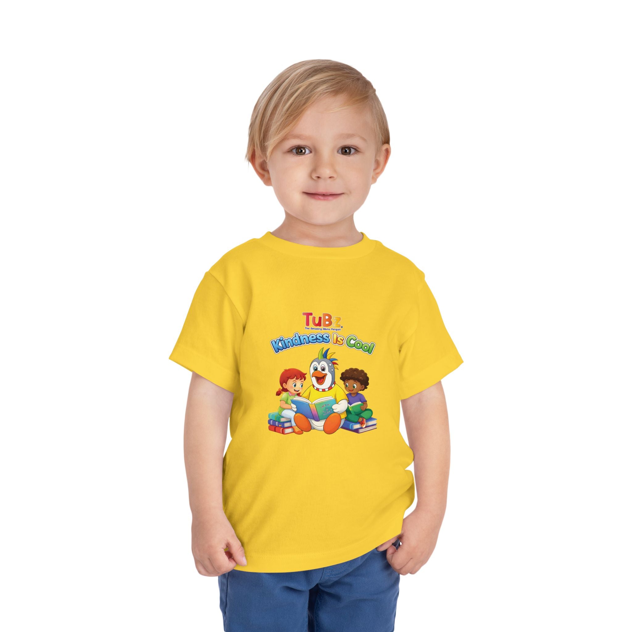 TuBz™ "Kindness Is Cool" Kids T-Shirt - Positive Message Graphic Tee | Smile Universe TuBz4Kidz