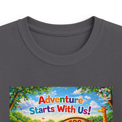 Lani™ Kids Softstyle Tee – "Adventure Starts With Us!" Graphic
