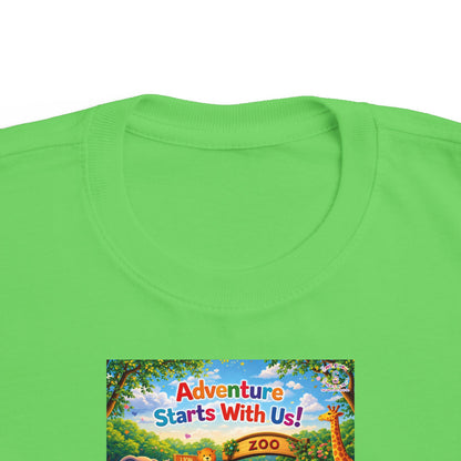 Lani™ Toddler's Fine Jersey Tee – "Adventure Starts With Us!" Graphic