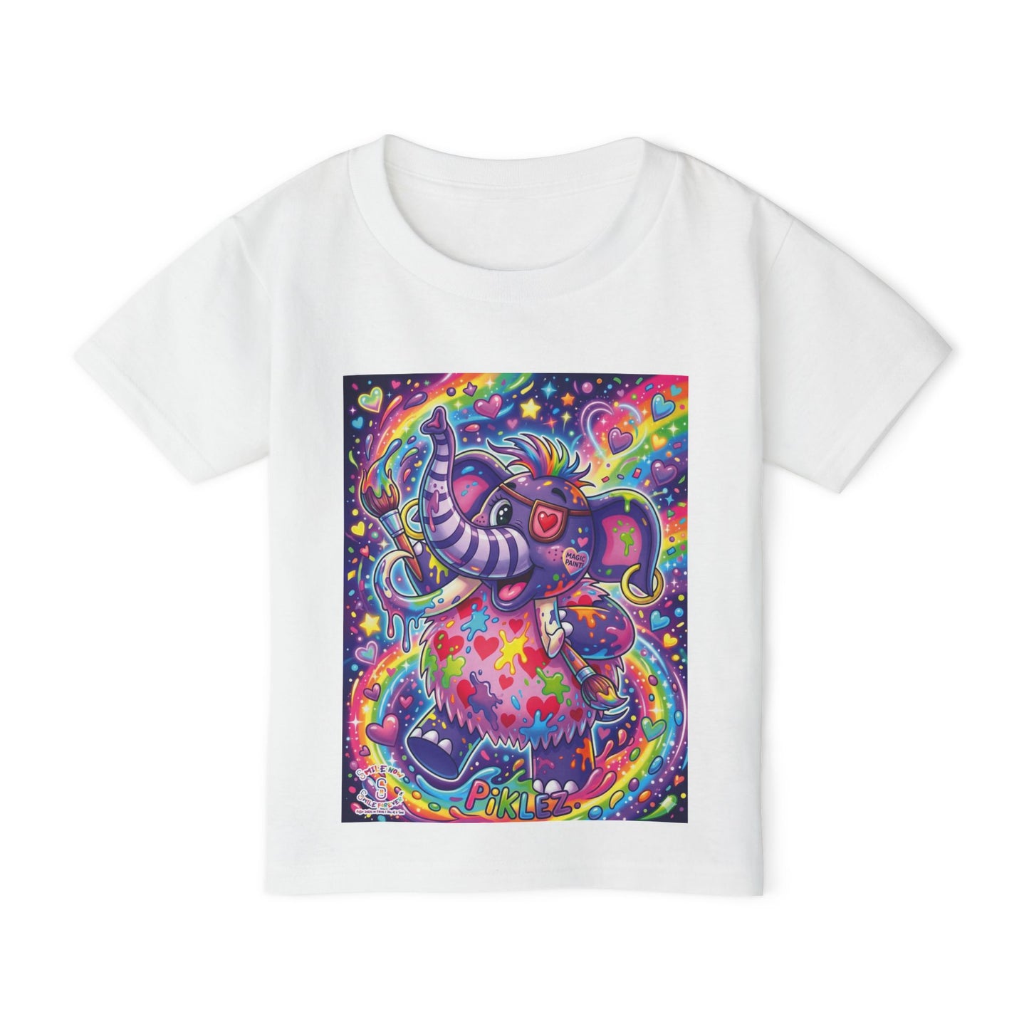 Piklez™ Kids Softstyle Tee – "Magic Paint!" Graphic Shirt | Smile Universe Collection
