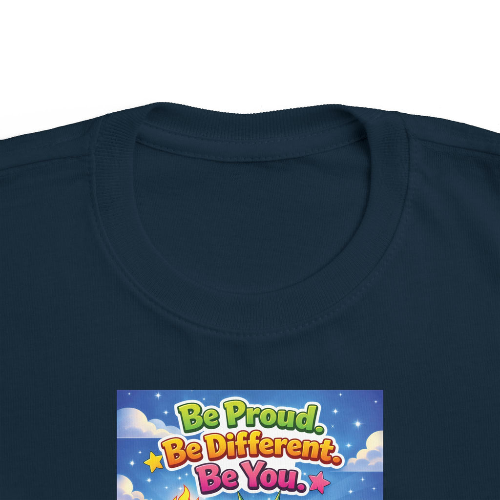 TuBz™ "Be Proud. Be Different. Be You." Kids T-Shirt - Inspirational Graphic Tee