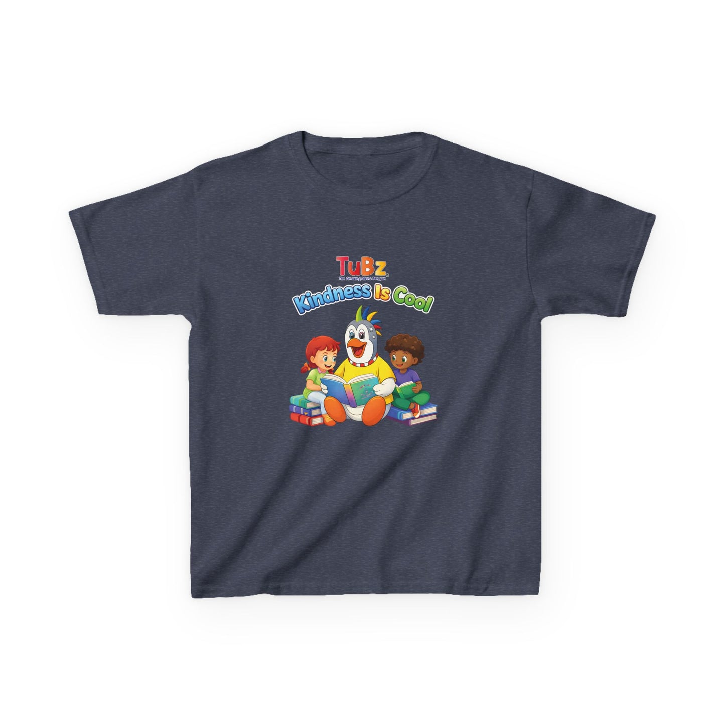 TuBz™ "Kindness Is Cool" Kids T-Shirt - Positive Message Graphic Tee | Smile Universe TuBz4Kidz
