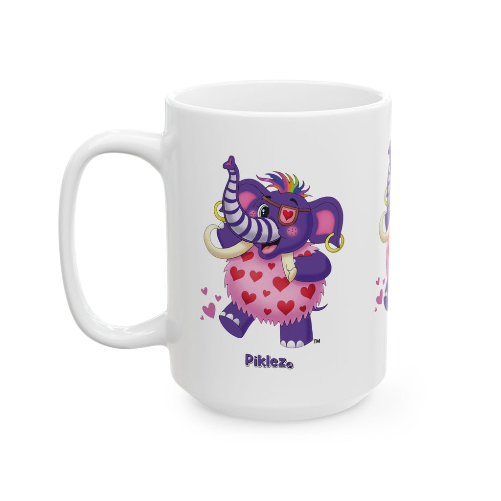 Piklez™ Ceramic Mug (11oz & 15oz) – "Full of Love!" Graphic | Smile Universe Collection