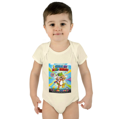 Potz™ Infant Baby Rib Bodysuit – "I Guide My ADHD Energy!" Graphic Onesie | Smile Universe Collection