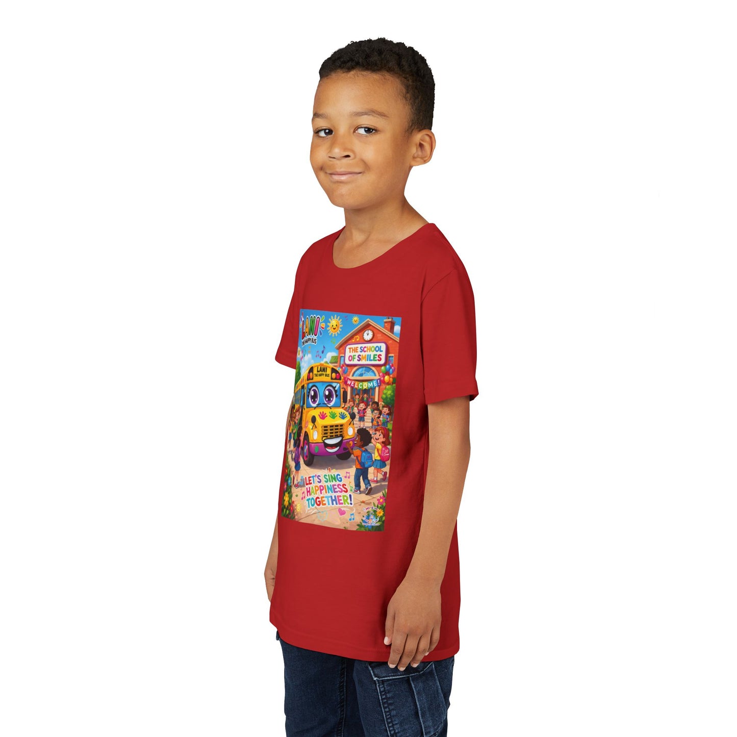 Lani™ Youth Short Sleeve Tee – "Let's Sing Happiness Together!" Graphic