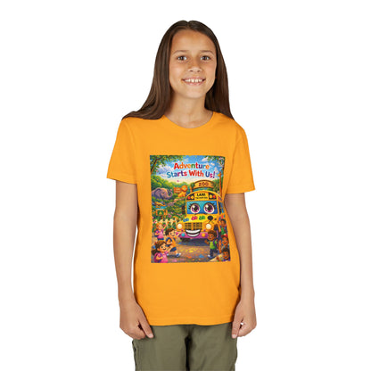 Lani™ Youth Short Sleeve Tee – "Adventure Starts With Us!" Graphic