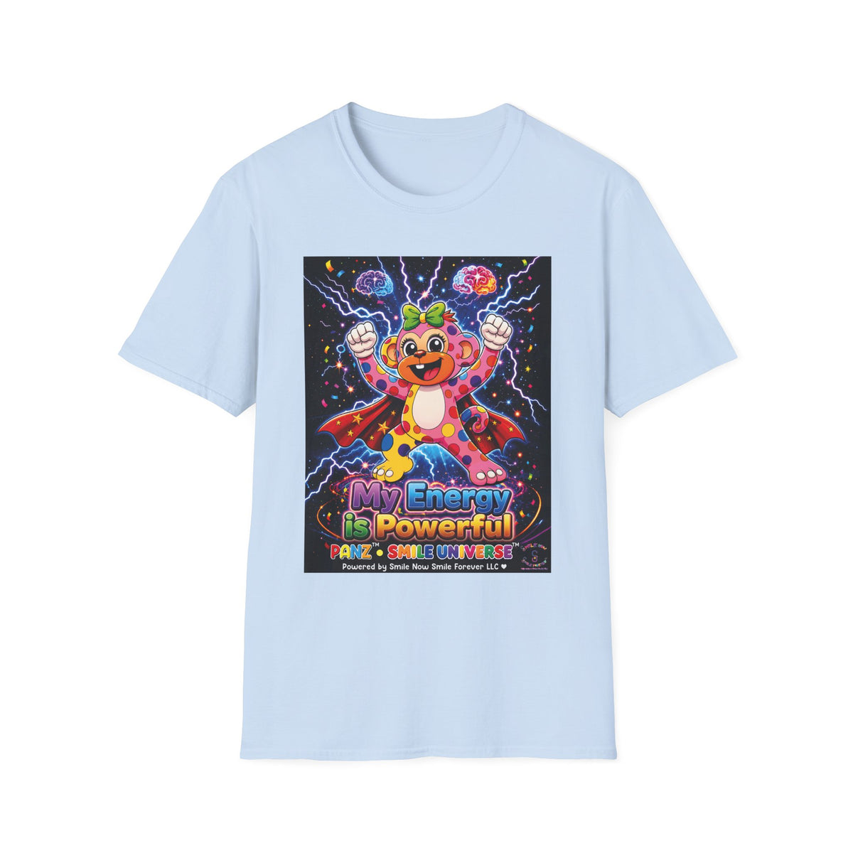 Panz™ Unisex Softstyle T-Shirt  for Adult– "My Energy is Powerful" Graphic Tee | Smile Universe Collection