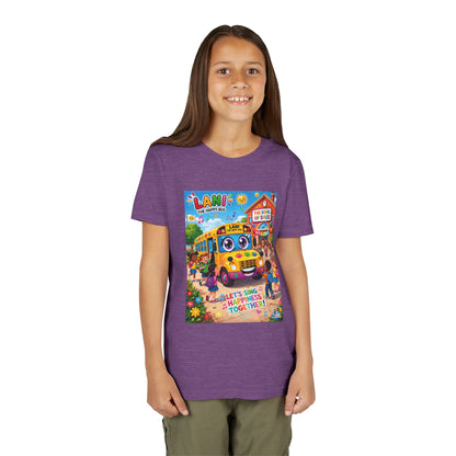 Lani™ Youth Short Sleeve Tee – "Let's Sing Happiness Together!" Graphic