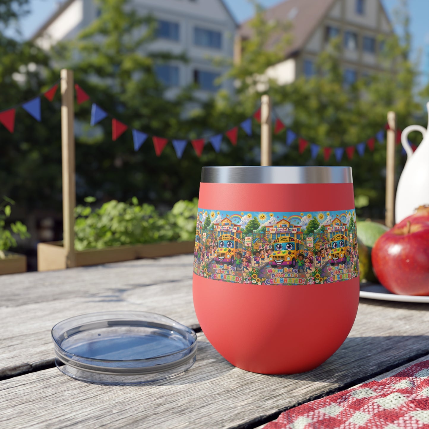Lani™ 12oz Copper Vacuum Insulated Cup – "Where Being Different is CELEBRATED!" Graphic