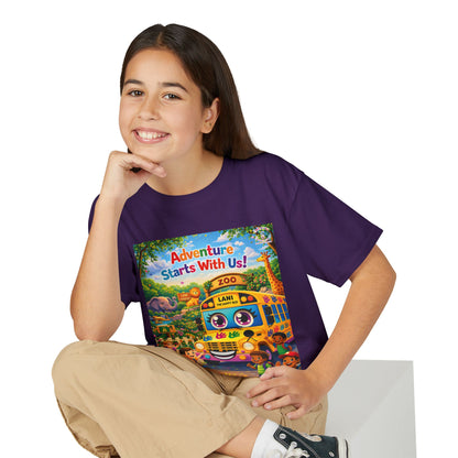 Lani™ Youth DryBlend® T-Shirt – "Adventure Starts With Us!" Graphic